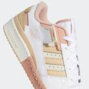 Adidas Originals Off-White & Pink Forum Exhibit Low Sneakers