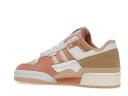 Adidas Originals Off-White & Pink Forum Exhibit Low Sneakers