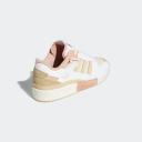 Adidas Originals Off-White & Pink Forum Exhibit Low Sneakers