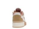 Adidas Originals Off-White & Pink Forum Exhibit Low Sneakers