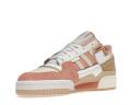 Adidas Originals Off-White & Pink Forum Exhibit Low Sneakers