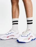 Adidas Originals Ozweego Sneakers in White and Blue