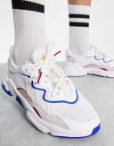 Adidas Originals Ozweego Sneakers in White and Blue