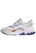 Adidas Originals Ozweego Trainers in Off White with Blue and Red Detail