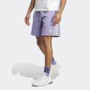 Adidas Originals Rekive 3 Stripe Logo Shorts in lilac-Purple