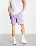 Adidas Originals Rekive 3 Stripe Logo Shorts in lilac-Purple