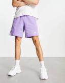 Adidas Originals Rekive 3 Stripe Logo Shorts in lilac-Purple
