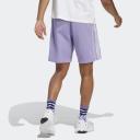 Adidas Originals Rekive 3 Stripe Logo Shorts in lilac-Purple