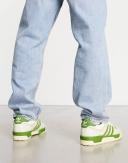 Adidas Originals Rivalry Low 86 Sneakers in White and Green