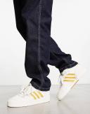 Adidas Originals Rivalry Low Sneakers in white/gold-Black