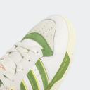 Adidas Originals White & Green Rivalry Low 86 Sneakers