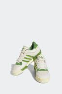 Adidas Originals White & Green Rivalry Low 86 Sneakers