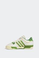 Adidas Originals White & Green Rivalry Low 86 Sneakers