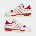 Adidas Originals White & Red Rivalry Low 86 Sneakers