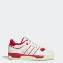 Adidas Originals White & Red Rivalry Low 86 Sneakers