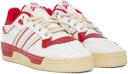 Adidas Originals White & Red Rivalry Low 86 Sneakers