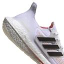 Adidas Originals White & Red Ultraboost 21 Sneakers