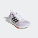 Adidas Originals White & Red Ultraboost 21 Sneakers