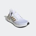 Adidas Originals Women's Ultraboost 20 Lace-Up Sneakers White/Gold