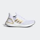 Adidas Originals Women's Ultraboost 20 Lace-Up Sneakers White/Gold