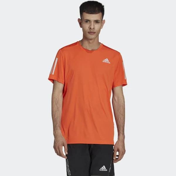 Adidas Own The Run Short Sleeve T-Shirt Orange 2XL / Regular Man