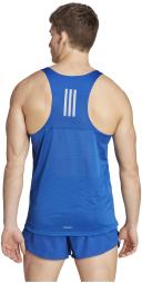 Adidas Own The Run Sleeveless T-Shirt Blue S Man