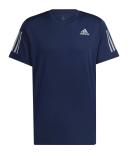 adidas-Own The Run Tee-Men-Dark Blue / Reflective Silver-2XL
