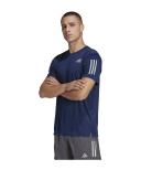 adidas-Own The Run Tee-Men-Dark Blue / Reflective Silver-2XL