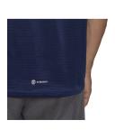 adidas-Own The Run Tee-Men-Dark Blue / Reflective Silver-2XL