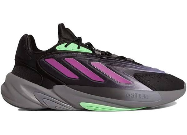 Adidas Ozelia Black Purple Screaming Green