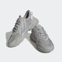 adidas-OZWEEGO Shoes-Women-Grey Two / Blue Dawn / Clear Pink-10.5