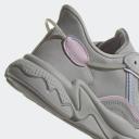 adidas-OZWEEGO Shoes-Women-Grey Two / Blue Dawn / Clear Pink-10.5