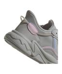 adidas-OZWEEGO Shoes-Women-Grey Two / Blue Dawn / Clear Pink-6.5