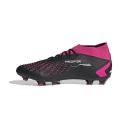 Adidas Predator Accuracy.2 FG Firm Ground Soccer Cleats Black/White/Pink / 8.5