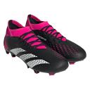 Adidas Predator Accuracy.3 FG Firm Ground Soccer Cleats, Black/Pink / 6