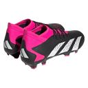 Adidas Predator Accuracy.3 FG Firm Ground Soccer Cleats, Black/Pink / 6