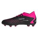 Adidas Predator Accuracy.3 FG Firm Ground Soccer Cleats, Black/Pink / 6
