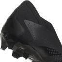 Adidas Predator Accuracy.3 Laceless FG - Black/Black/White - Size 8