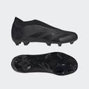Adidas Predator Accuracy.3 Laceless FG - Black/Black/White - Size 9.5