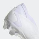 Adidas Predator Accuracy.3 Laceless FG Firm Ground Soccer Cleats White/Black / 13.5