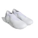 Adidas Predator Accuracy.3 Laceless FG Firm Ground Soccer Cleats White/Black / 13.5