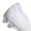 Adidas Predator Accuracy.3 Laceless FG Firm Ground Soccer Cleats White/Black / 6.5