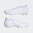 Adidas Predator Accuracy.3 Laceless FG Firm Ground Soccer Cleats White/Black / 6