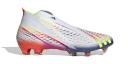 Adidas Predator Edge+ Firm Ground Cleats White/Yellow/Blue / 4