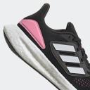 Adidas Pureboost 22 Shoes Black Matte White Pink Women - 44