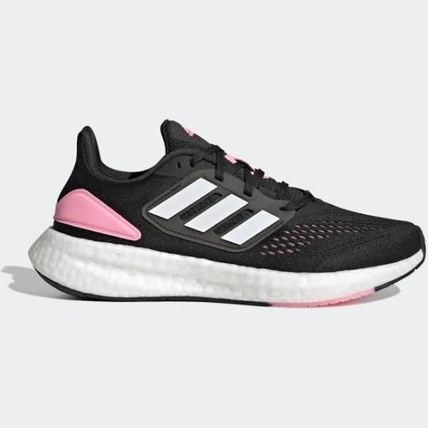 Adidas Pureboost 22 Shoes Black Matte White Pink Women - 44