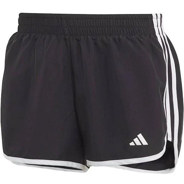 adidas-Run It Shorts-Women-Black / White-XS