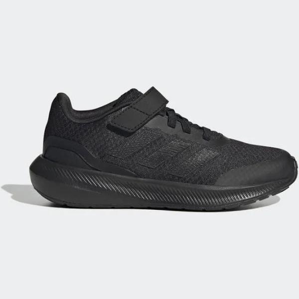 Adidas Runfalcon 3.0 Sport Elastic Lace Top Strap Shoes Jet Black Kids - 36