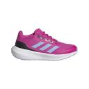 adidas-RunFalcon 3 Lace Shoes-Kids-Lucid Fuchsia / Blue Dawn / Core Black-12K
