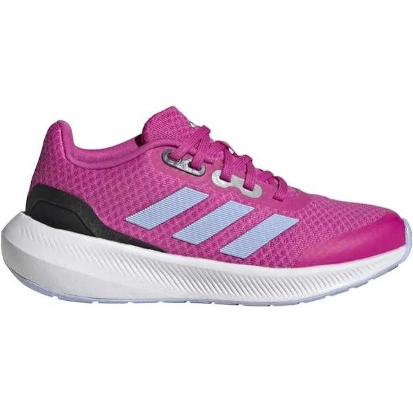 adidas-RunFalcon 3 Lace Shoes-Kids-Lucid Fuchsia / Blue Dawn / Core Black-12K